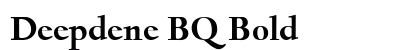 Deepdene BQ Bold Preview