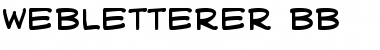 WebLetterer BB Regular Font