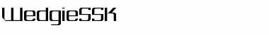 WedgieSSK Font