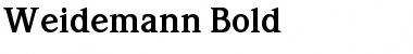 Weidemann Bold Font