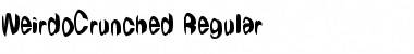 WeirdoCrunched Regular Font