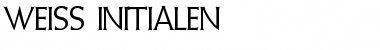 Weiss Initialen Font