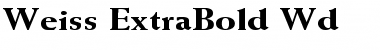 Weiss-ExtraBold Wd Regular Font