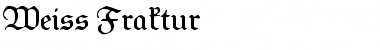 Weiss-Fraktur Regular Font