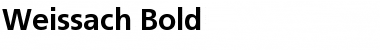 Weissach Bold Font