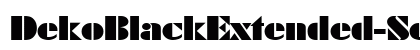 DekoBlackExtended-Serial Regular preview