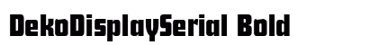 DekoDisplaySerial Bold preview
