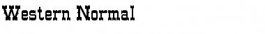 Western Normal Font