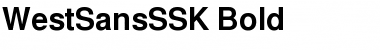 WestSansSSK Bold Font