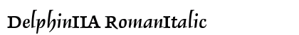 DelphinIIA RomanItalic preview