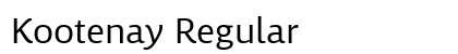 Kootenay Regular preview