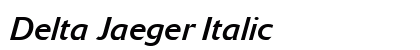 Delta Jaeger Italic Preview