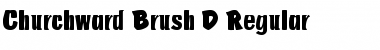 Churchward Brush D Font