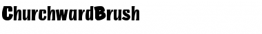 ChurchwardBrush Regular Font