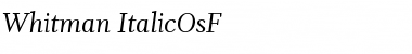 Whitman-ItalicOsF Regular Font
