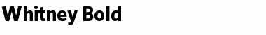 Whitney Bold Font Whitney Bold Font