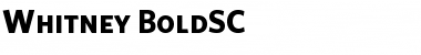 Whitney Bold Font