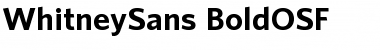 WhitneySans-BoldOSF Regular Font