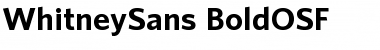 WhitneySans-BoldOSF Font