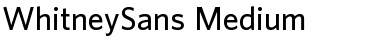 WhitneySans Regular Font