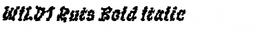 WILD1 Ruts Bold Italic Font