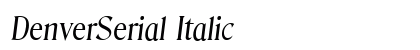 DenverSerial Italic preview