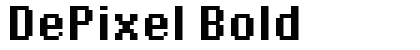 DePixel Bold preview