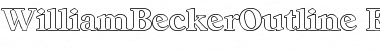 WilliamBeckerOutline-ExtraBold Regular Font