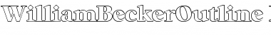 WilliamBeckerOutline-Heavy Regular Font