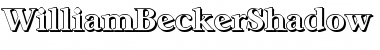 WilliamBeckerShadow-ExBold Regular Font