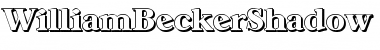 WilliamBeckerShadow-Heavy Regular Font