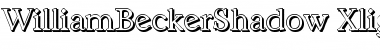 WilliamBeckerShadow-Xlight Font