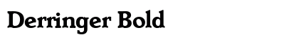 Derringer Bold preview