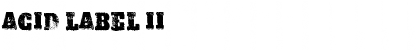 Download ACID LABEL II Font Download ACID LABEL II Font