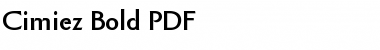 Cimiez Bold Font Cimiez Bold Font