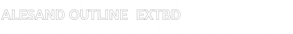 Download Alesand Outline  ExtBd Font
