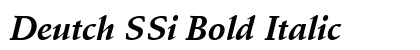 Deutch SSi Bold Italic preview