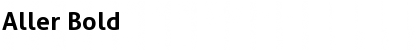 Aller Bold Font