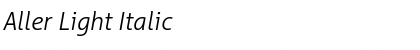 Aller Light Font