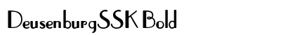 DeusenburgSSK Bold preview