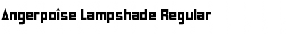 Angerpoise Lampshade Font