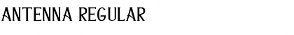 ANTENNA Regular Font ANTENNA Regular Font