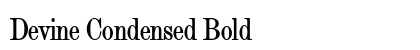 Devine Condensed Bold preview
