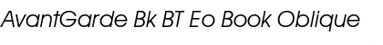 AvantGarde Bk BT Eo Font