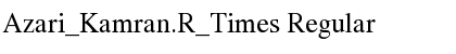 Azari_Kamran.R_Times Regular Font