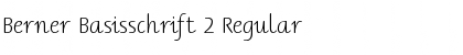 Berner Basisschrift 2 Regular Font