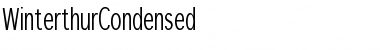 WinterthurCondensed Regular Font WinterthurCondensed Regular Font