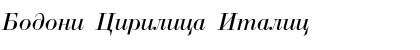 Bodoni Cirilica Italic Font