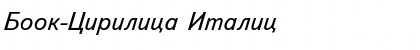 Book-Cirilica Italic Font