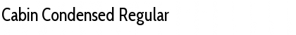 Cabin Condensed Regular Font